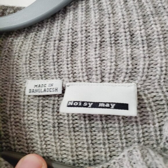 Urban Outfitters Noisy May Shake Drapey Wool Oversized Cardigan S Lagenlook Boho - Picture 7 of 10